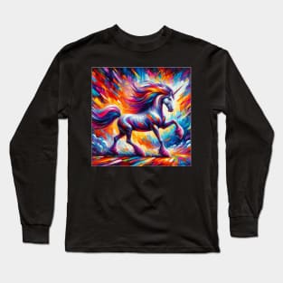 Unicorn Study - Fantasy AI Long Sleeve T-Shirt